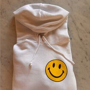 Brand new with tags Aviator Nation Smiley 2 Graphic Cropped Hoodie Size M